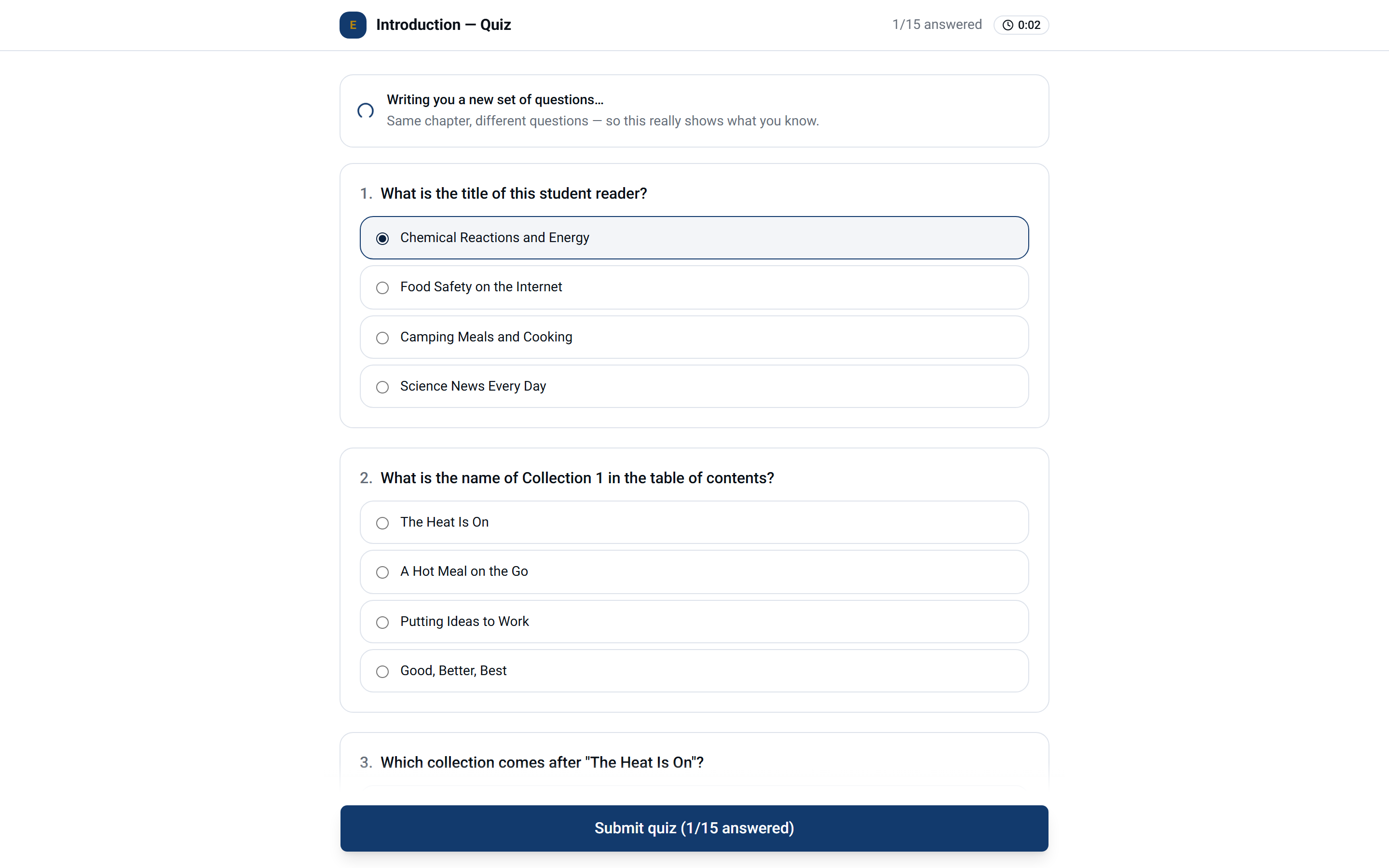 A timed, auto-graded quiz generated from the chapter